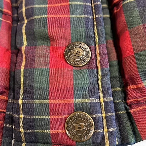 Braetan - vintage plaid, duck down puffer, M - Picture 4 of 14